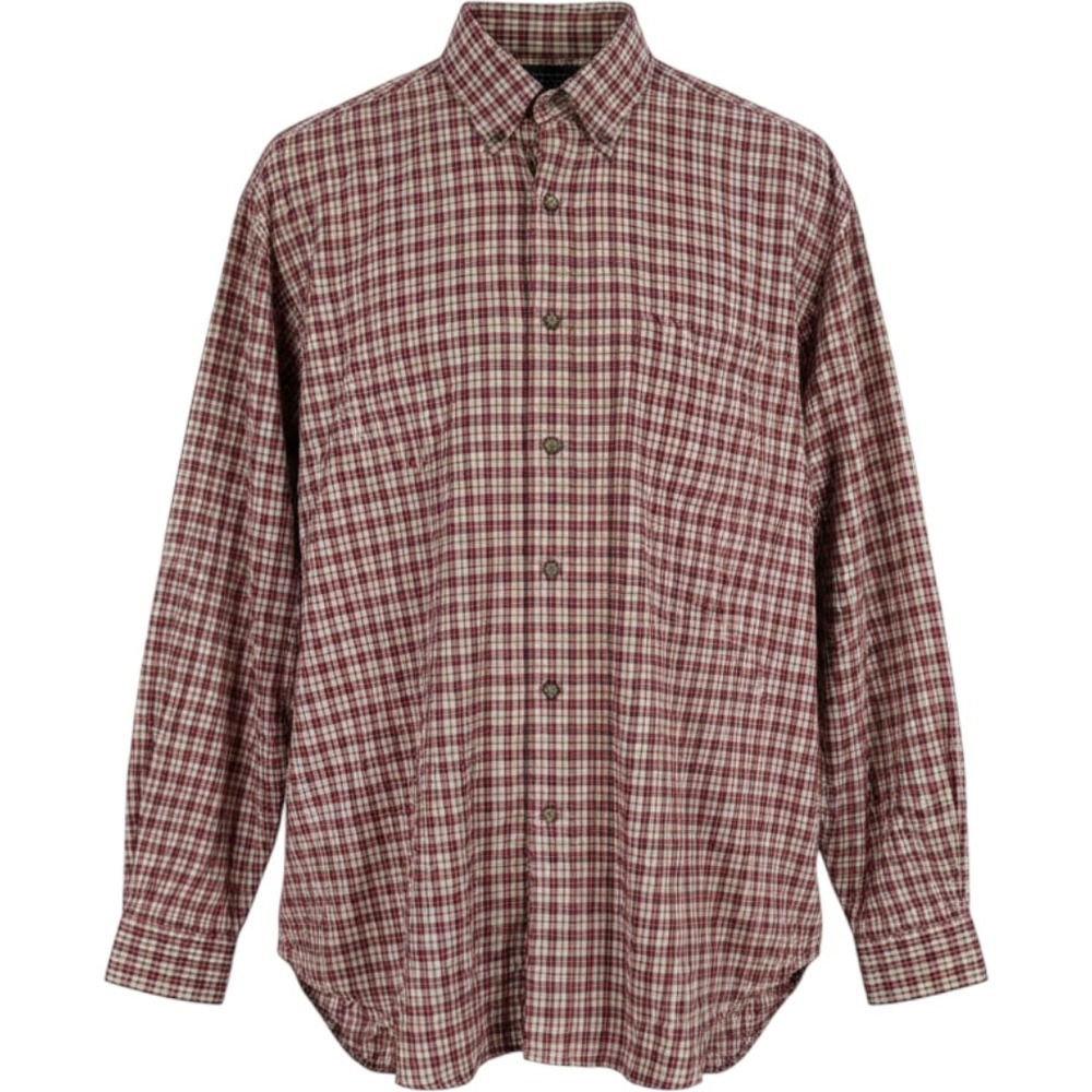 Abercrombie & Fitch Y2K Button Down Shirt Men Large Red Plaid Vintage Cotton